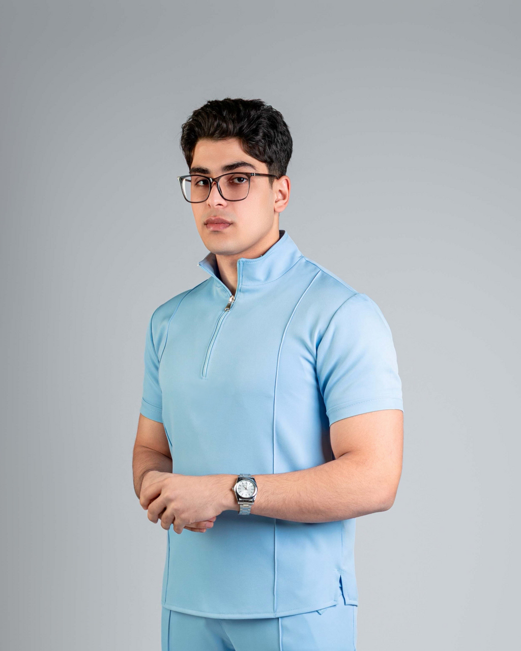light blue Men's Scrub