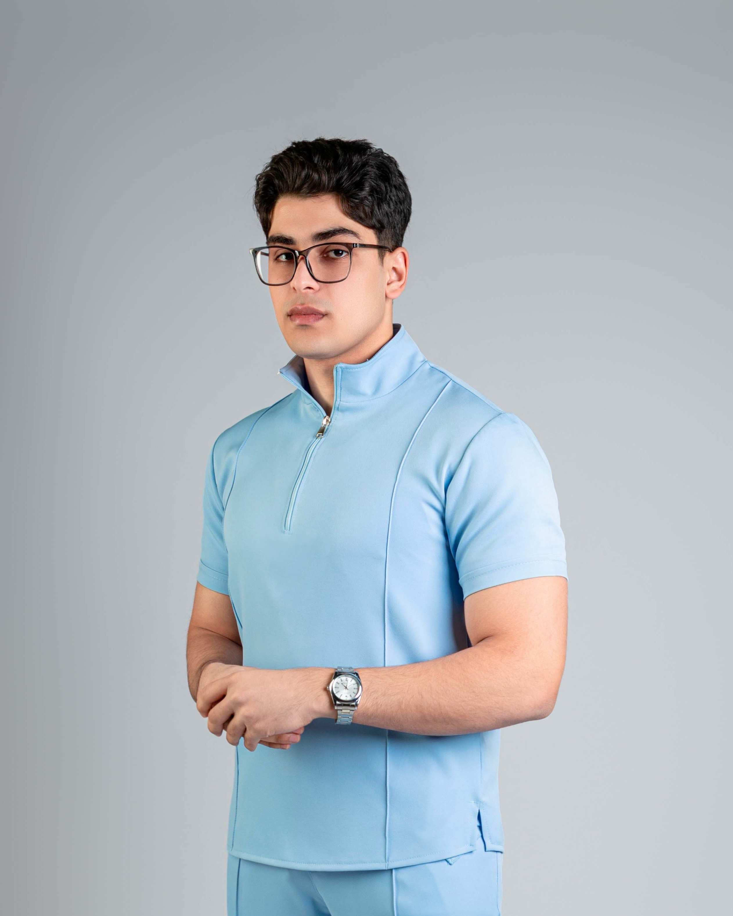 light blue Men's Scrub