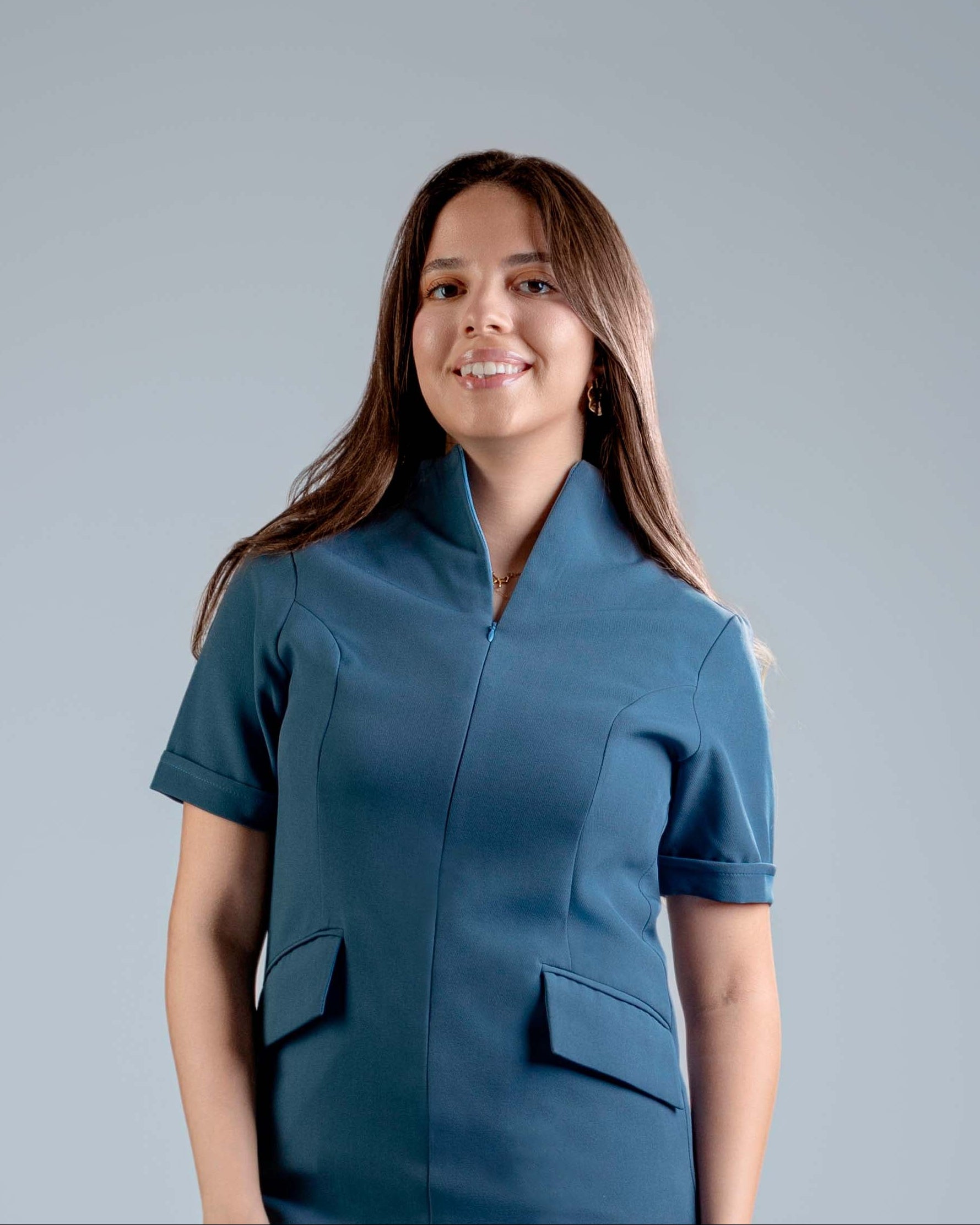 Short Sleeve Navy Blue Suit